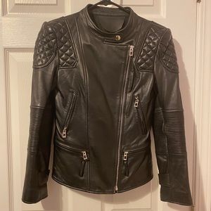 Lambskin leather jacket